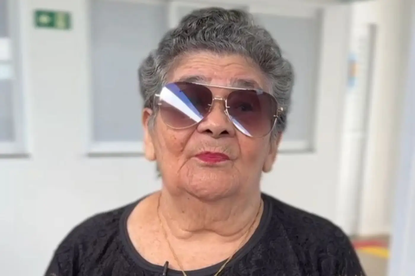 Mãe do patrono da Escola Carlos Alberto, Maria de Nazaré Viana