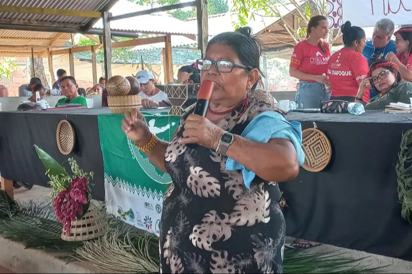 Creuza dos Santos, de 62 anos, da etnia Karipuna, reforçou a importância da união entre os indígenas