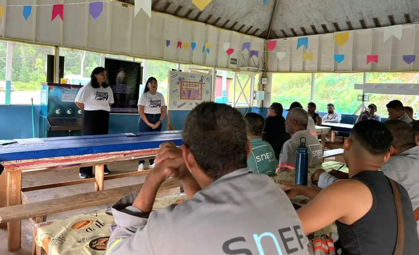 Palestra sobre o enfrentamento da violência contra a mulher foi ministrada para o público masculino