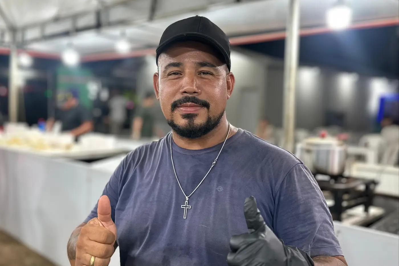 Alexandre Castro veio de Goiás para expor na 54ª Expofeira e precisou de atendimento de saúde