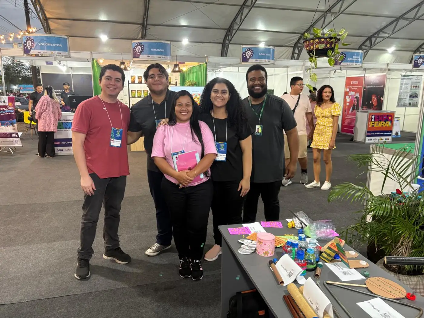 Projeto que utiliza materiais recicláveis no ensino da música foi uma das atrações do estande da Ueap na 54ª Expofeira do Amapá