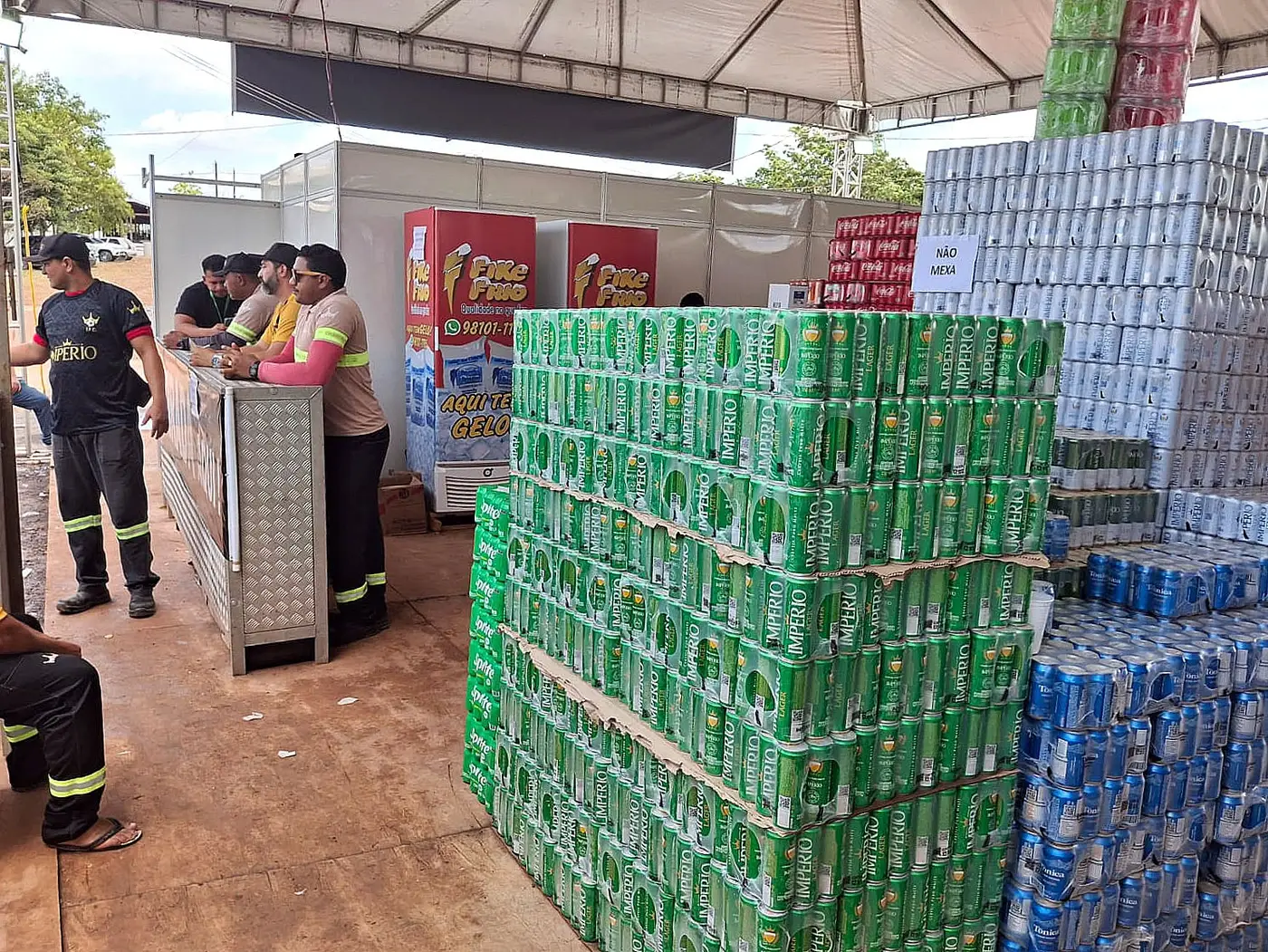 Expectativa é vender até 10 mil caixas de cerveja, pela patrocinadora cultural do evento