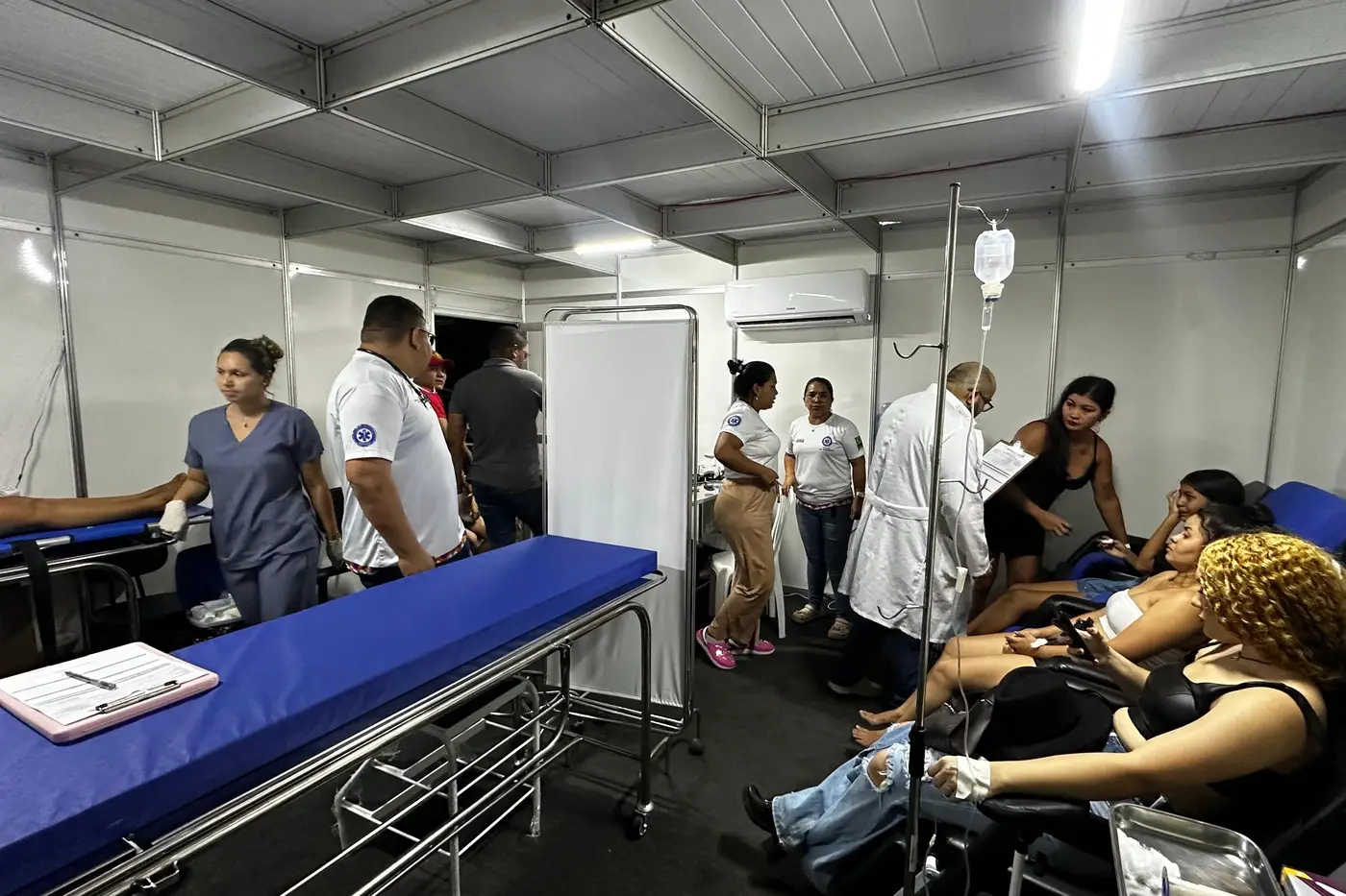 Pronto atendimento de saúde dentro da 54ª Expofeira do Amapá registra aumento de pacientes durante shows