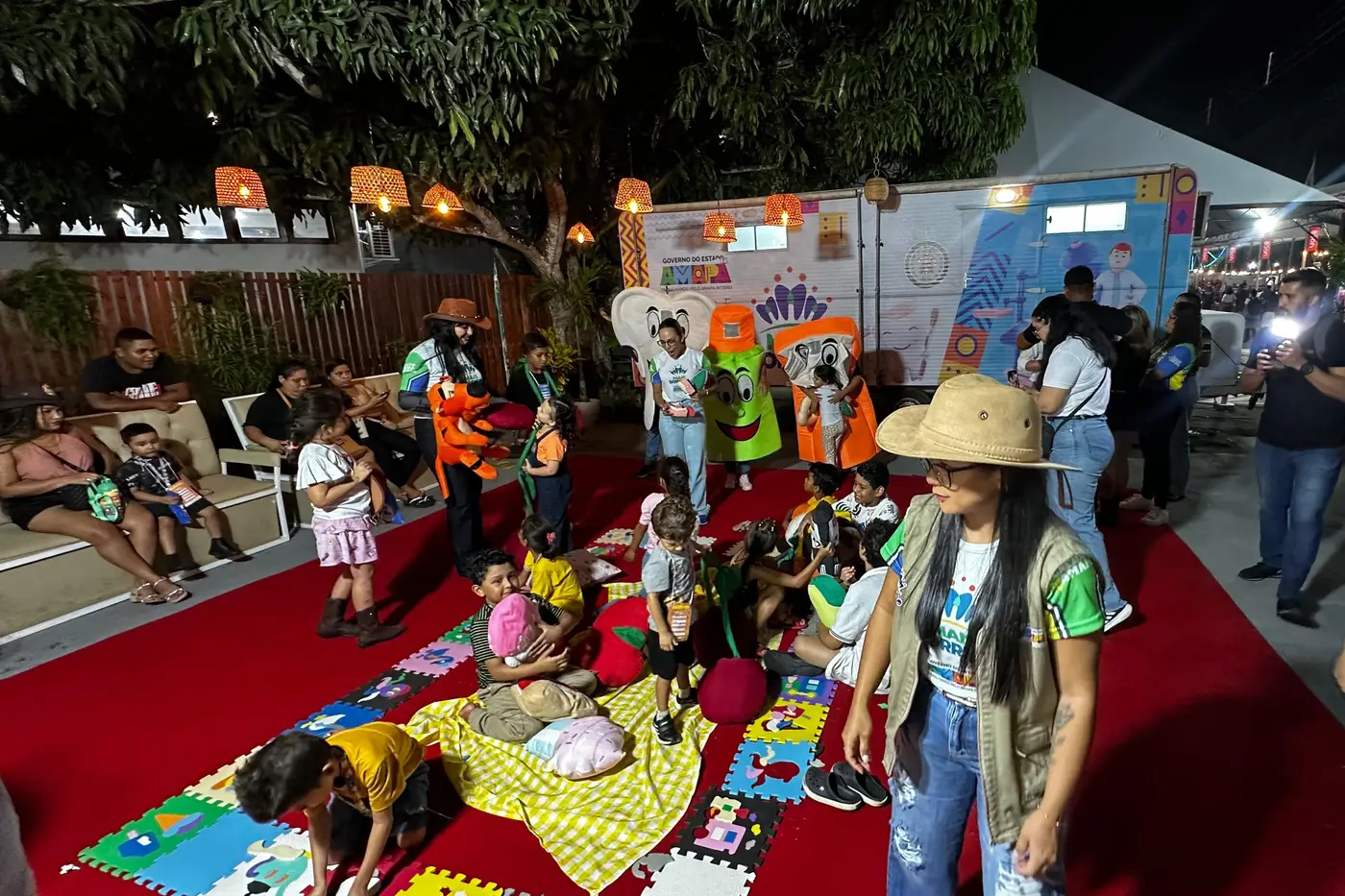 Grupo com 20 crianças e adolescentes aprenderam de forma lúdica sobre saúde bucal com o Mais Sorriso na 54ª Expofeira