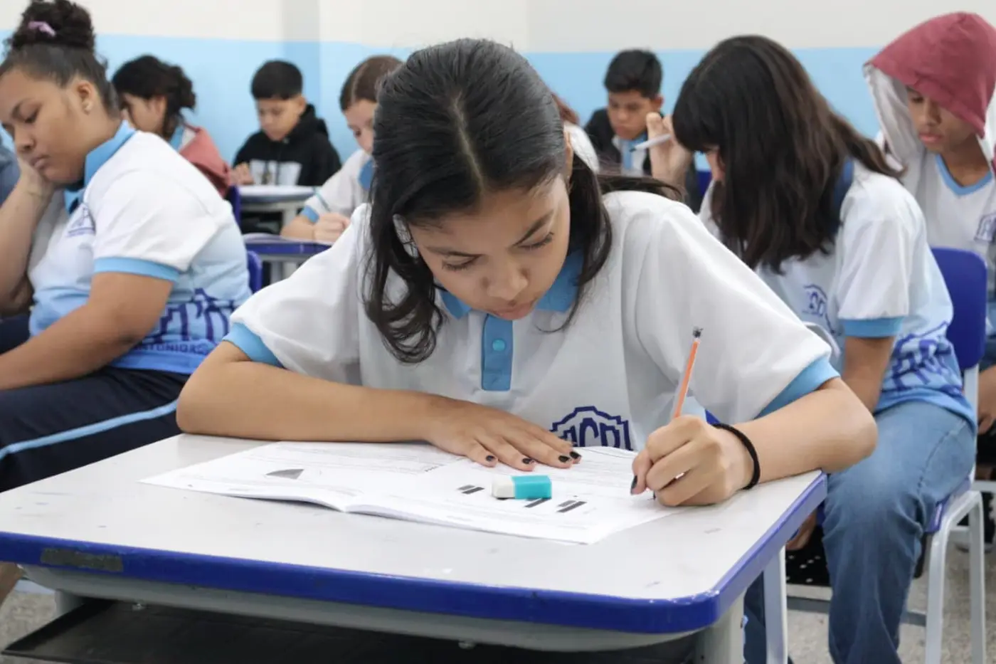 Pela primeira vez, estudantes dos 16 municípios do Amapá participam de um simulado nos moldes do Saeb