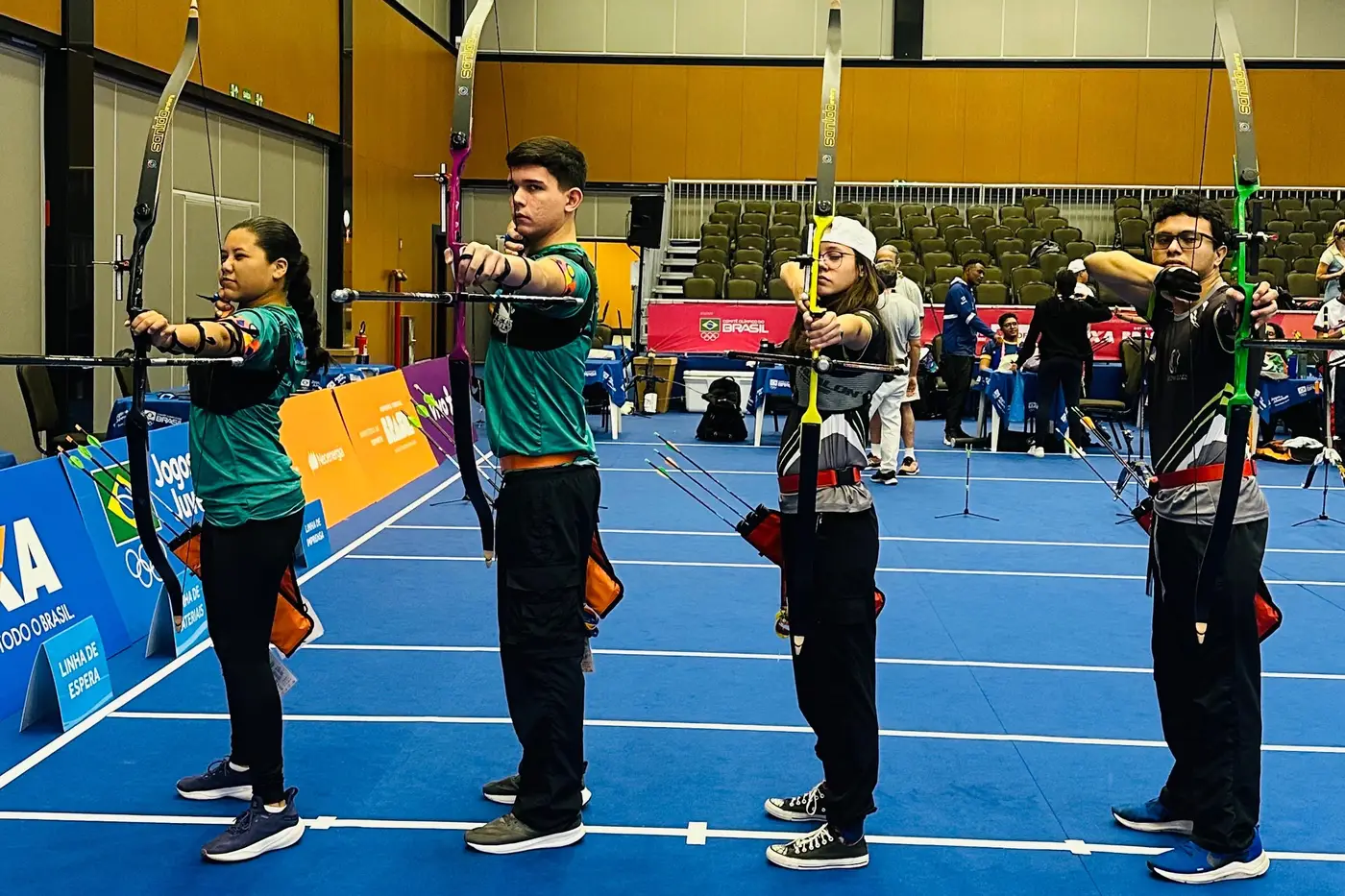 A modalidade tiro com arco fez história participando pela primeira vez dos Jogos da Juventude