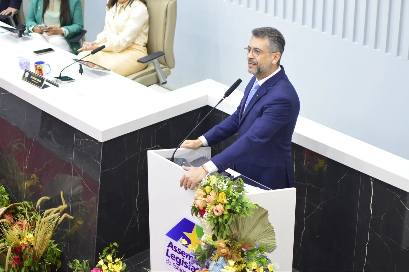 Governador Clécio Luís durante a 3ª Reunião Ampliada do Parlamento Amazônico