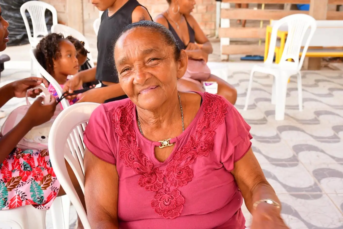 Joana Pereira da Silva, 66 anos, moradora do Alto Pirativa, Vila do Luizinho