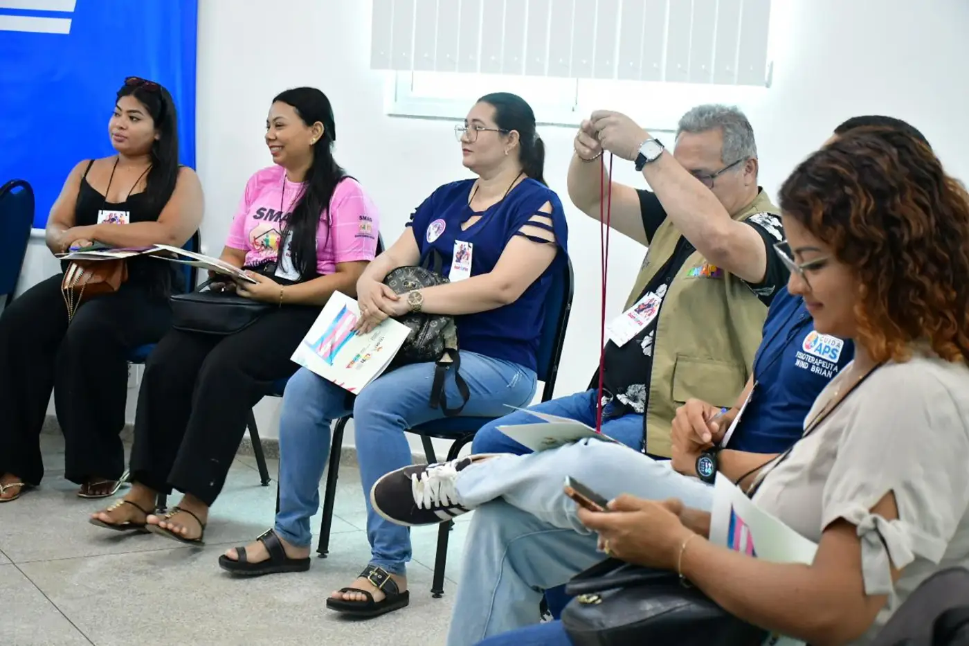 Participaram da palestra profissionais de diversas areas