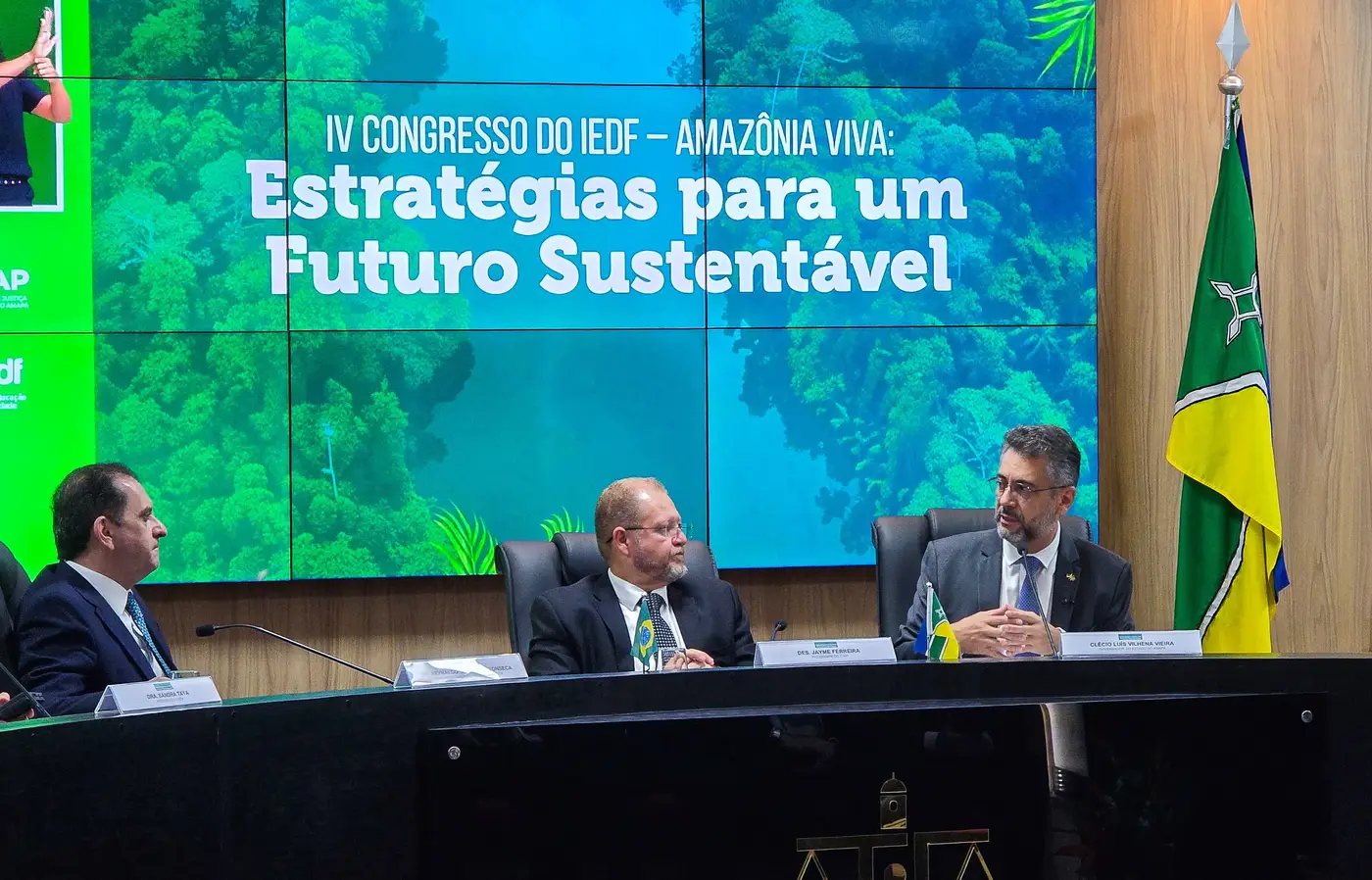 Governador Clécio Luís, durante o IV Congresso do IEDF, realizado em Macapá