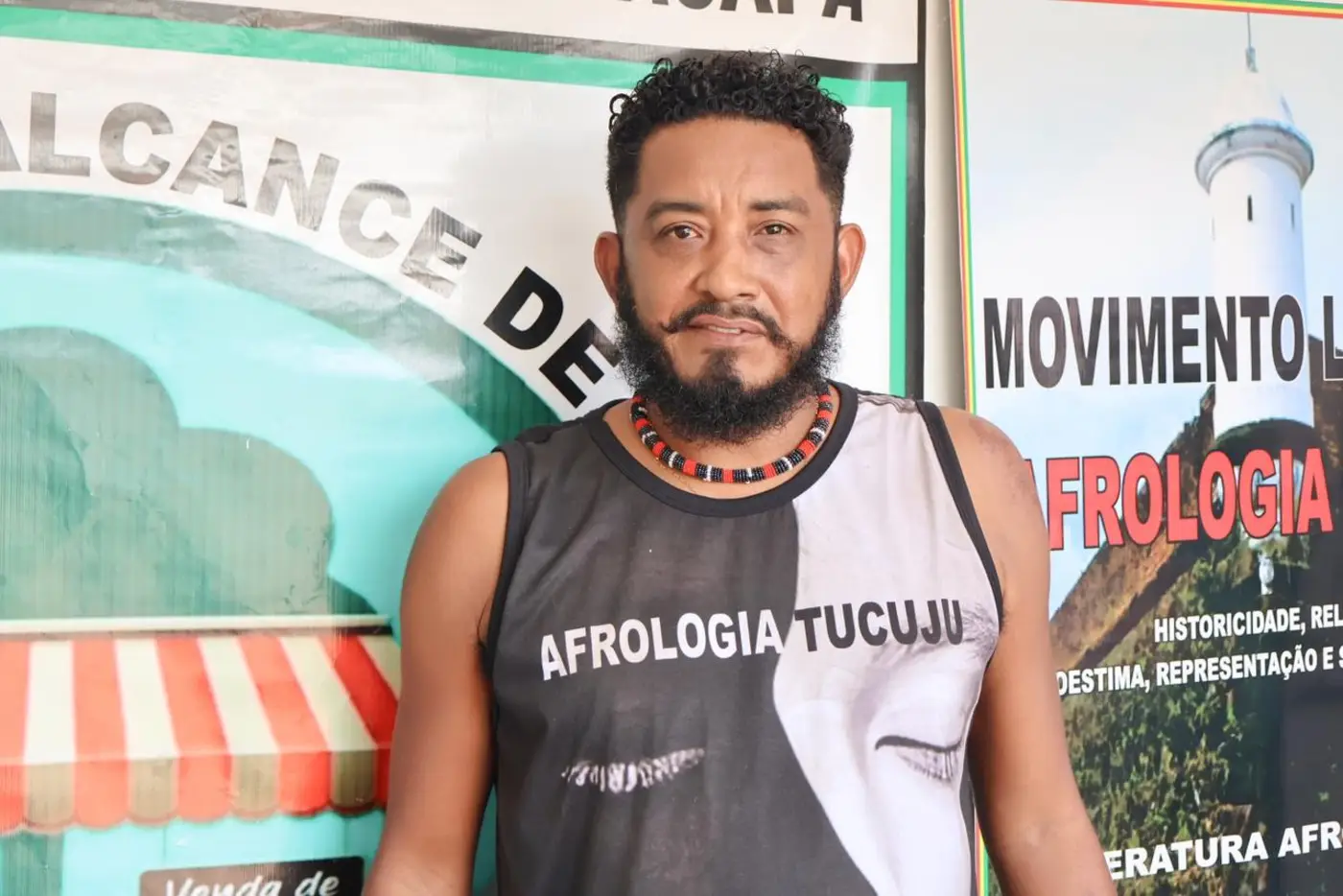 Rivaldo Souza, escritor e professor, integrante do grupo Afrologia Tucuju