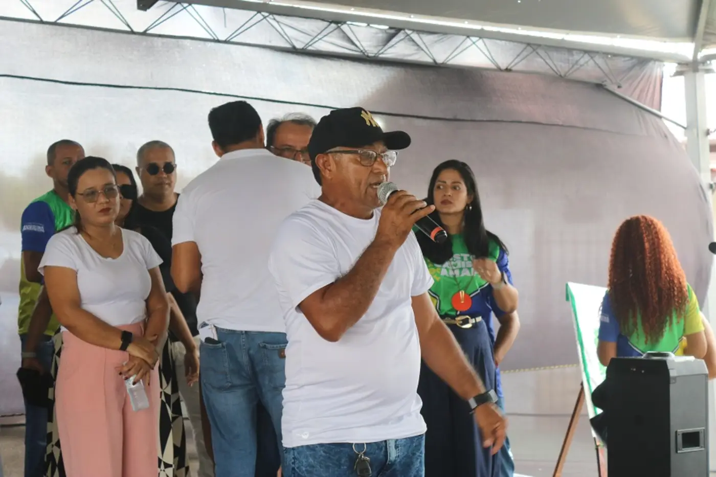 Laulito Soares Pontes relembrou a trajetória do pai e celebrou a reconstrução da escola