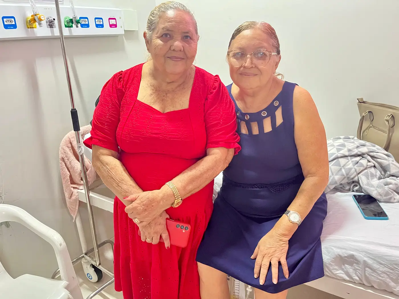 Francisca e Domingas Barros foram atendidas com excelência pelos profissionais da saúde do Governo do Amapá