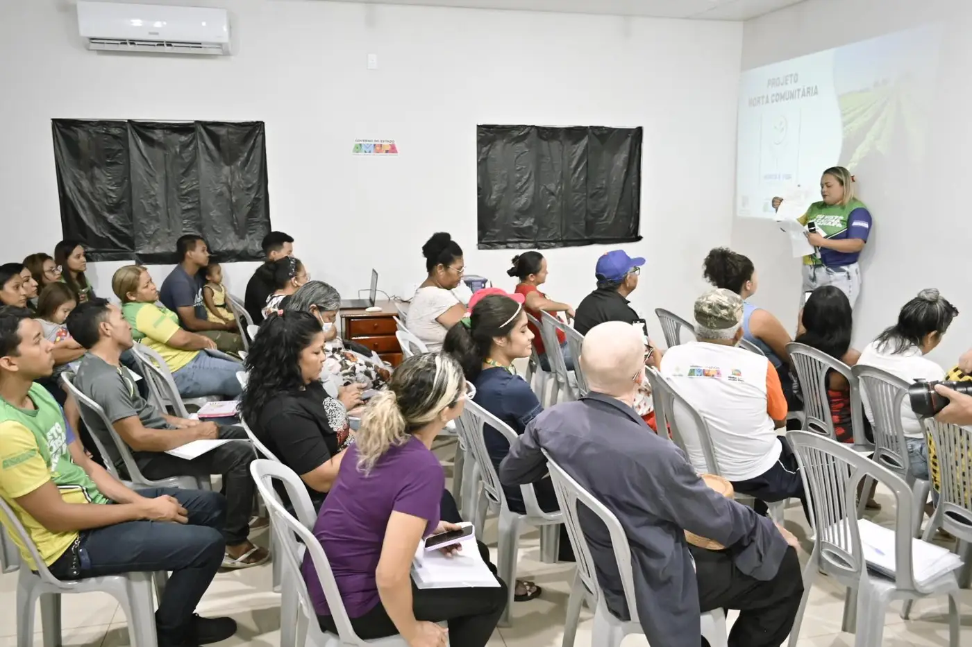 Moradores do Residencial Macapaba iniciam o treinamento de voluntários