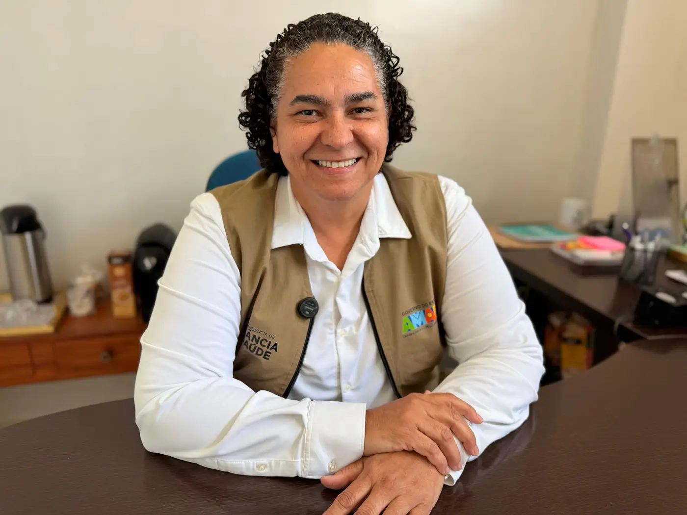 A superintendente de Vigilância em Saúde do Amapá, Cláudia Pimentel, destaca a integração entre saúde, meio ambiente e clima como eixo estratégico das políticas públicas de vigilância