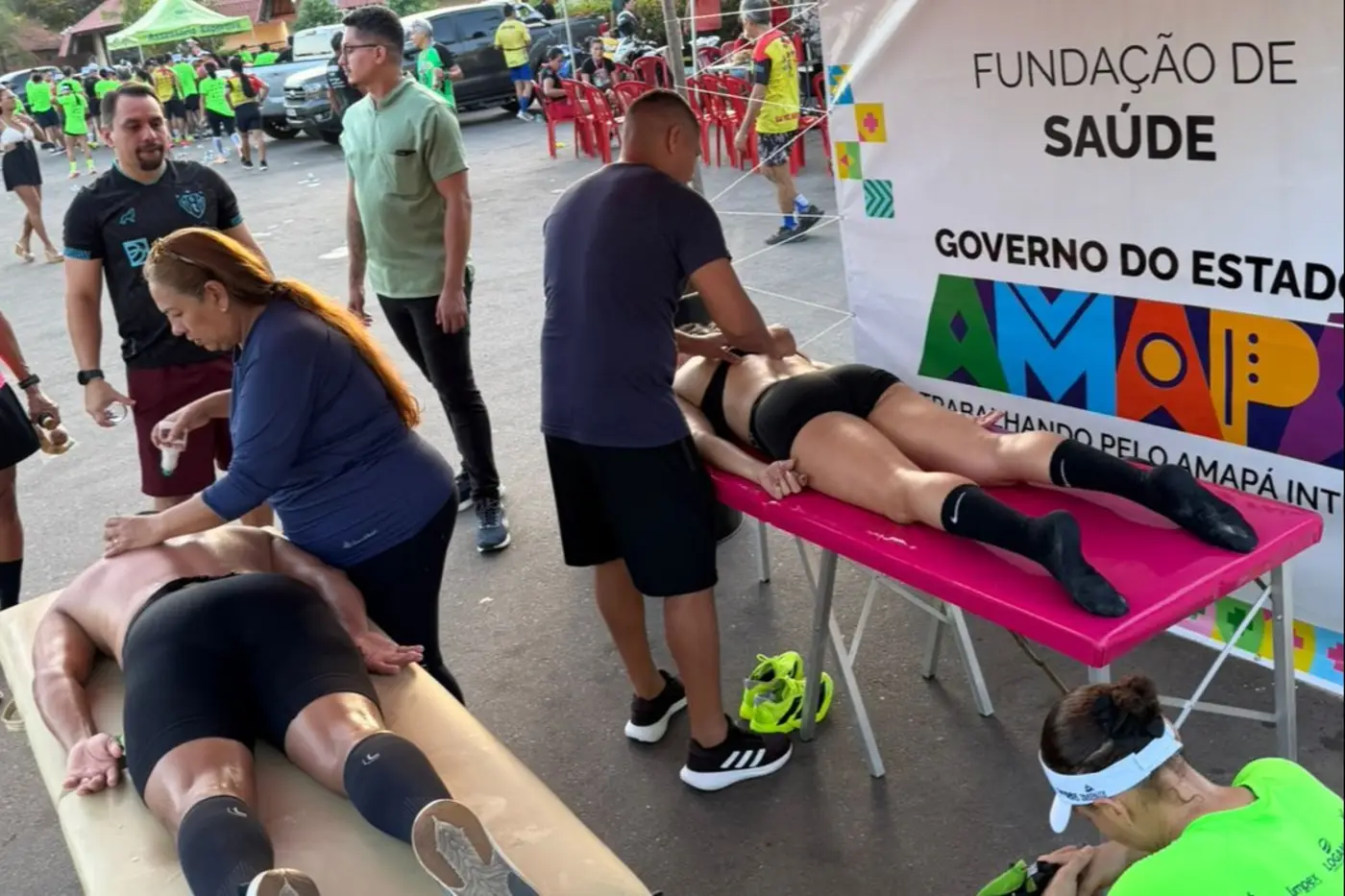 Fundação de Saúde disponibilizou equipe especializada de fisioterapia para garantir bem-estar aos participantes