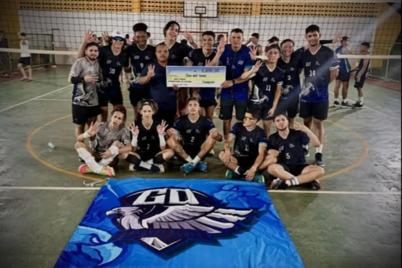 Equipe campeã do torneio, GD Esporte Clube recebeu a premiação de 6 mil reais
