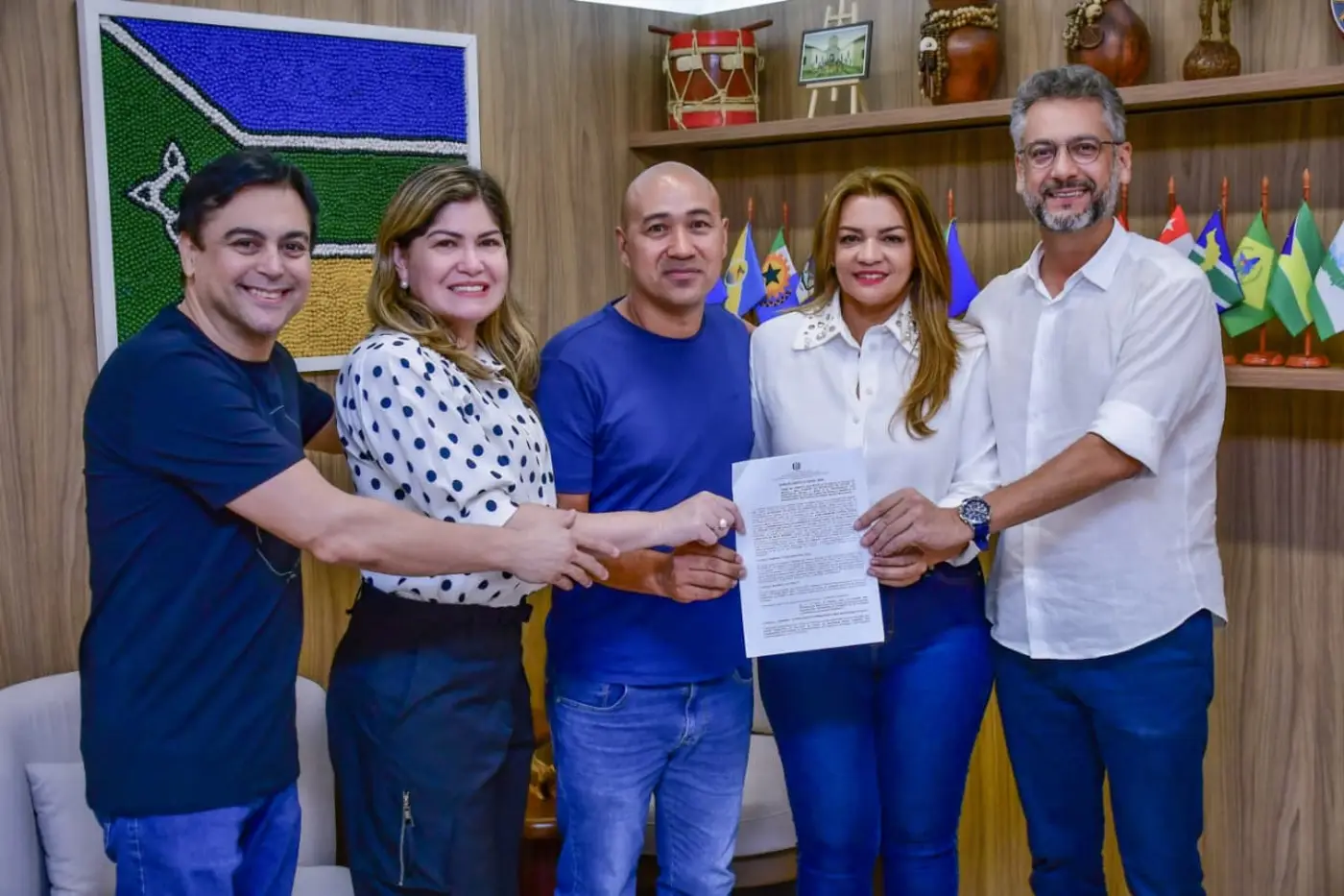 Termo de fomento foi acompanhado pelos deputados estaduais Telma Nery e Hildegard Gurgel