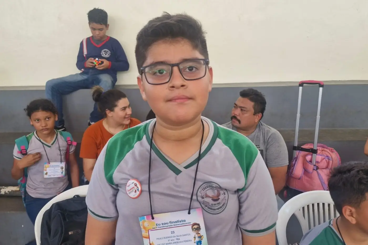Estudante Paulo Rodrigo, de 11 anos, finalista na categoria TEA
