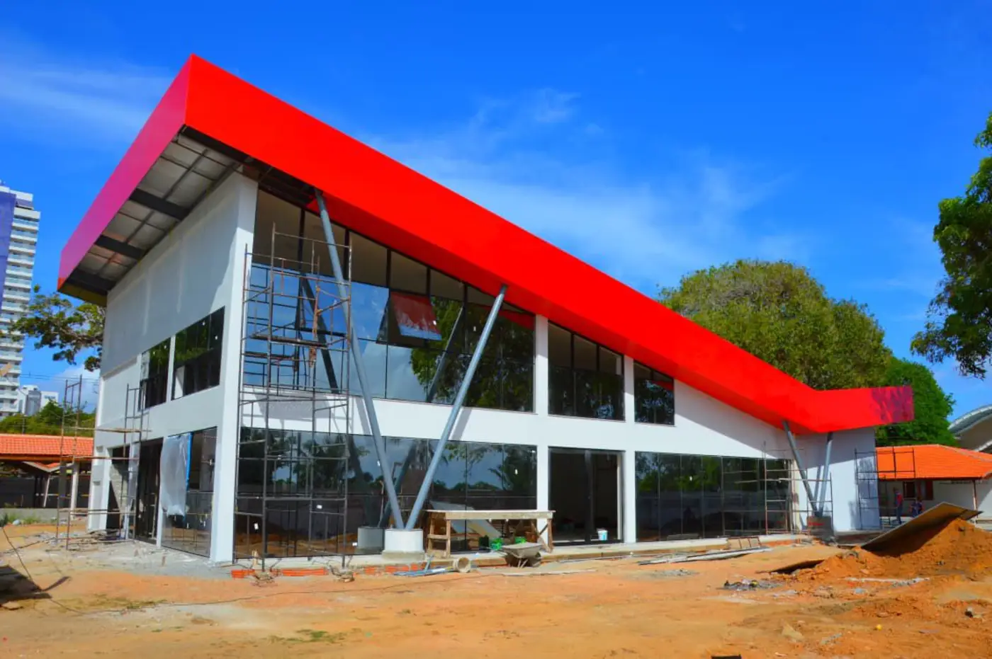 O Parque residencia contará com estrutura de um restaurante moderno para atender o público