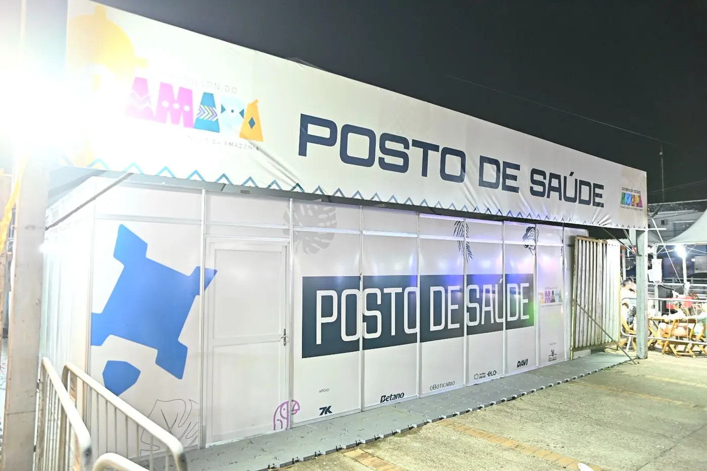 Posto de saúde montado no Anfiteatro da Fortaleza de São José para o Réveillon do Amapá