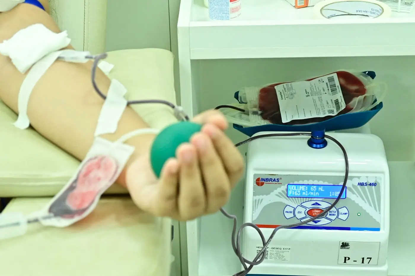 O Hemoap possui 1.324 doadores de sangue O- cadastrados, porém a média diária de doação esta entre 4 a 5