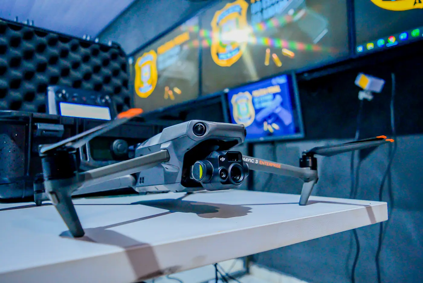 Drones com sensor térmico são utilizados para varredura aérea no Iapen