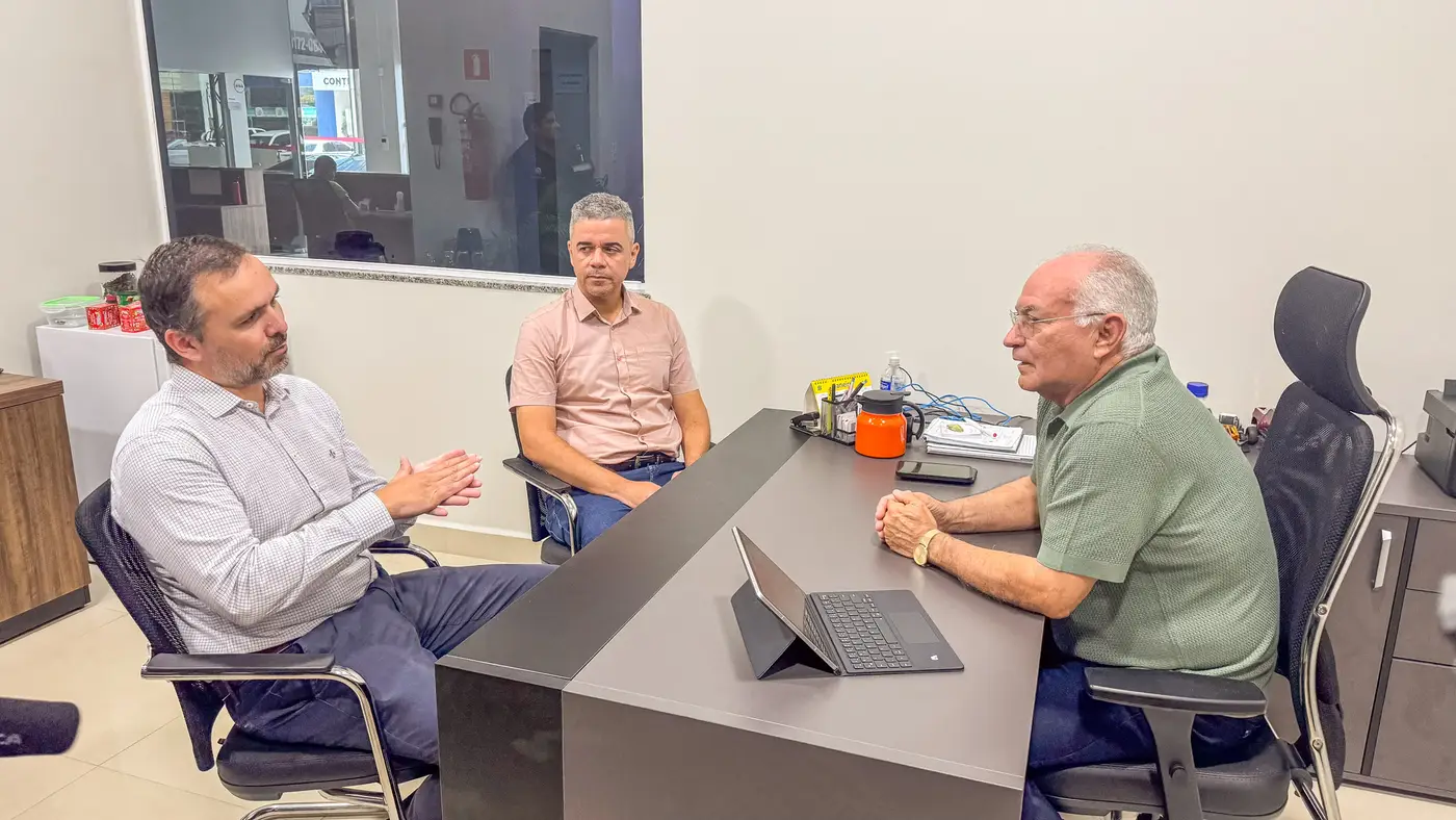 Reunião institucional com representantes da empresa Cadam S.A, ocorreu nesta terça-feira, 3