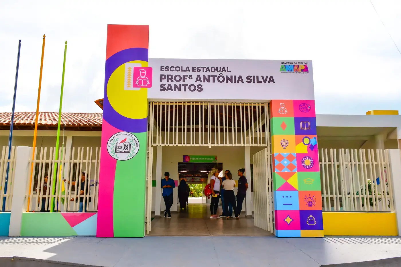 A nova Escola Estadual Antônia Silva Santos, na vila histórica de Mazagão Velho