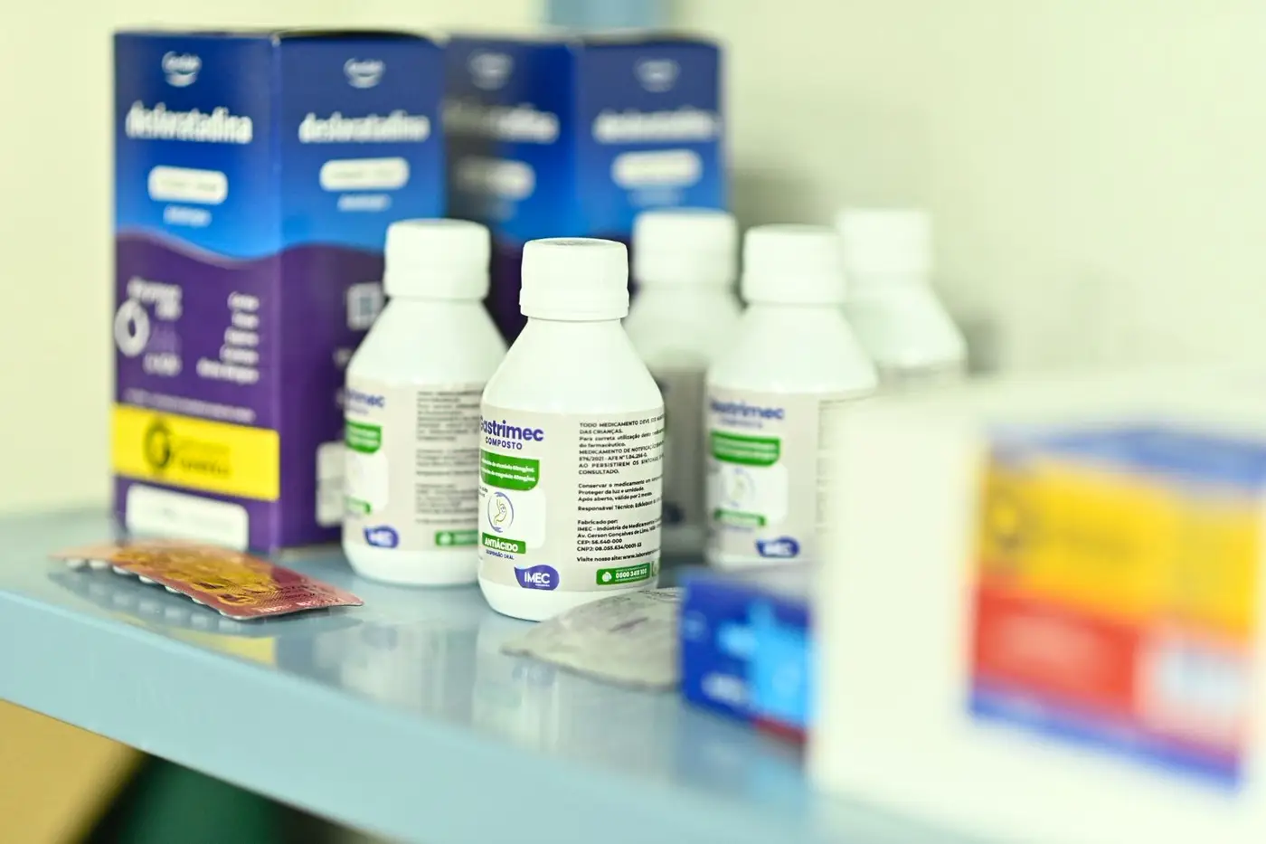 Posto de saúde está devidamente abastecido com medicamentos básicos, materiais para curativos, aferição de sinais vitais e suporte para primeiros socorros