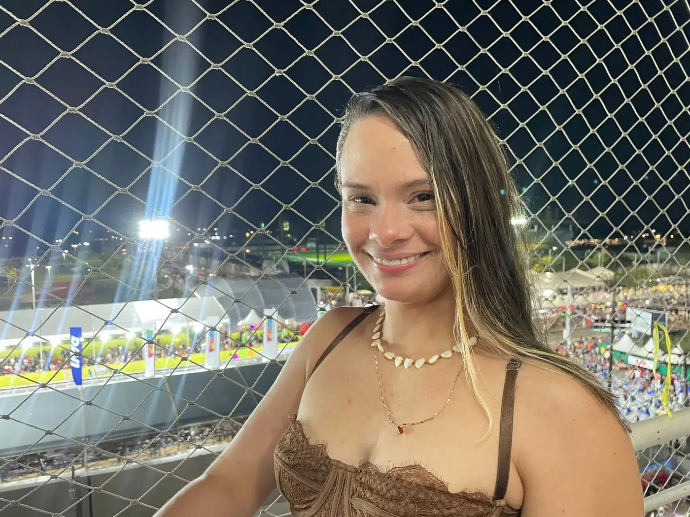Luana Belarmino, servidora que acompanhou o primeiro dia de desfile