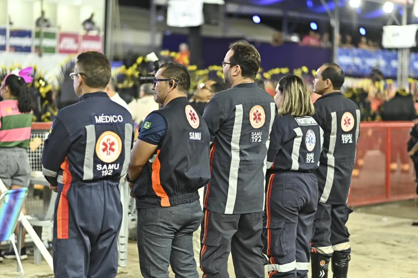 Profissionais do Samu integram o plano de segurança do evento, contribuindo para um Carnaval mais seguro para todos