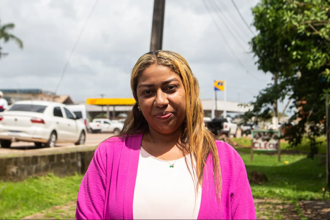 Yuane Magave, moradora, comentou sobre as mudanças no cotidiano após a pavimentação
