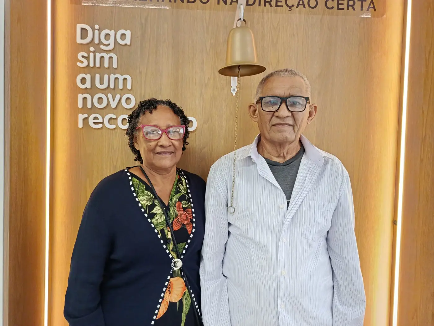 Andrelino Cardoso que descobriu no início o câncer de próstata, conta com o apoio da esposa Maria Silva que já venceu um câncer de mama