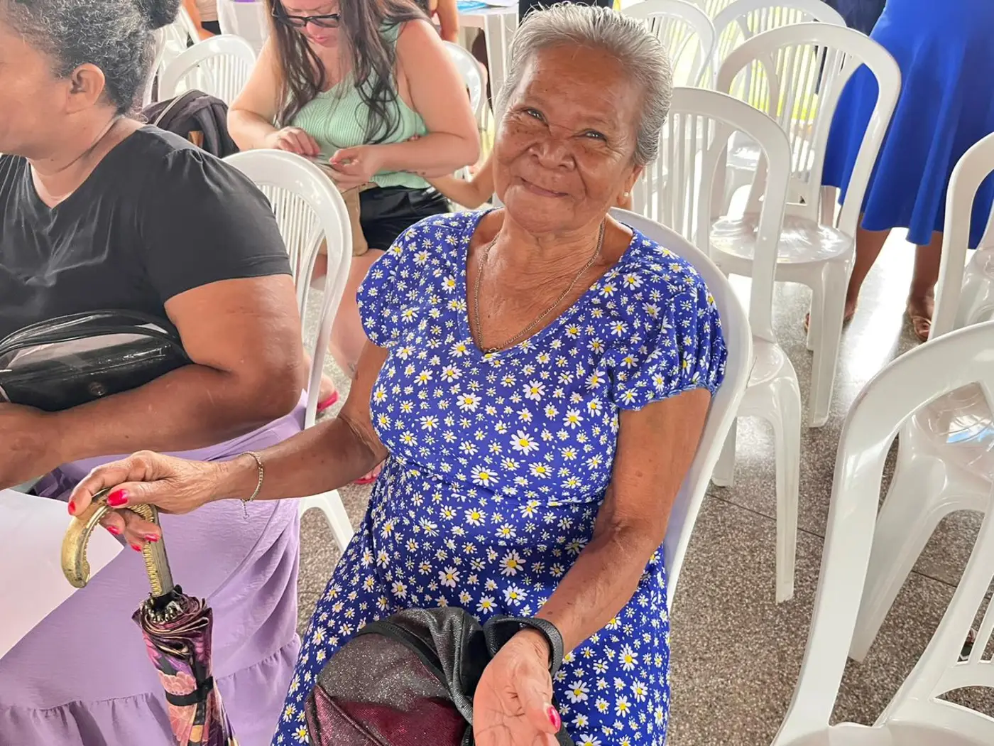 Maria Elenir, de 76 anos, moradora do residencial Nelson dos Anjos