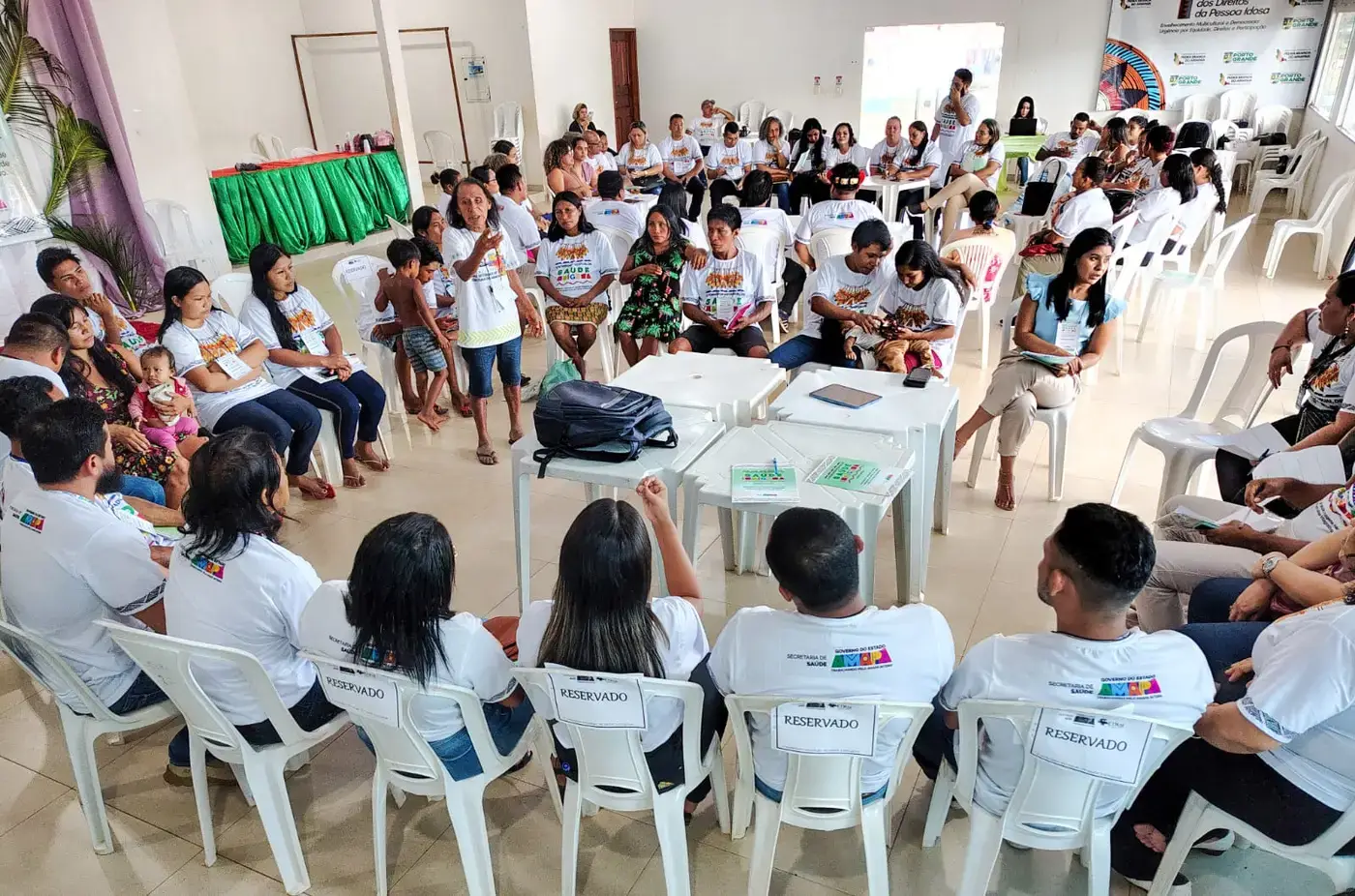 Chá da tarde com lidernaças lindígenas femininas promoverá momento de acolhimento e escuta sobre as necessidades e acesso integral de saúde a esse público