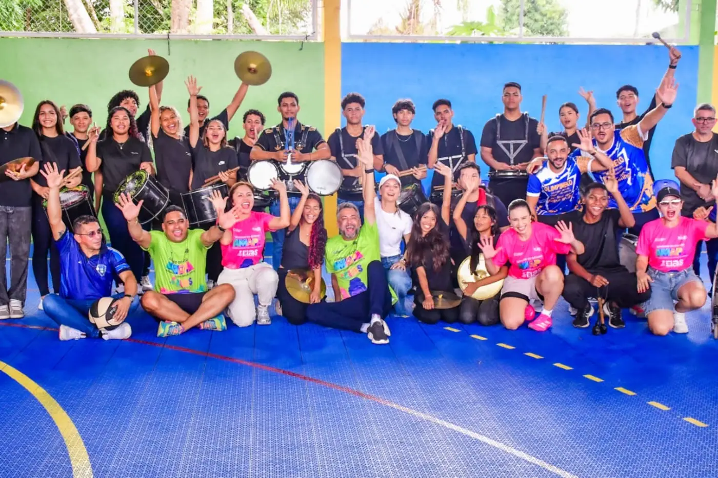 Em clima de festa, alunos e comunidade escolar celebraram juntos mais um avanço na educação e no esporte em Laranjal do Jari
