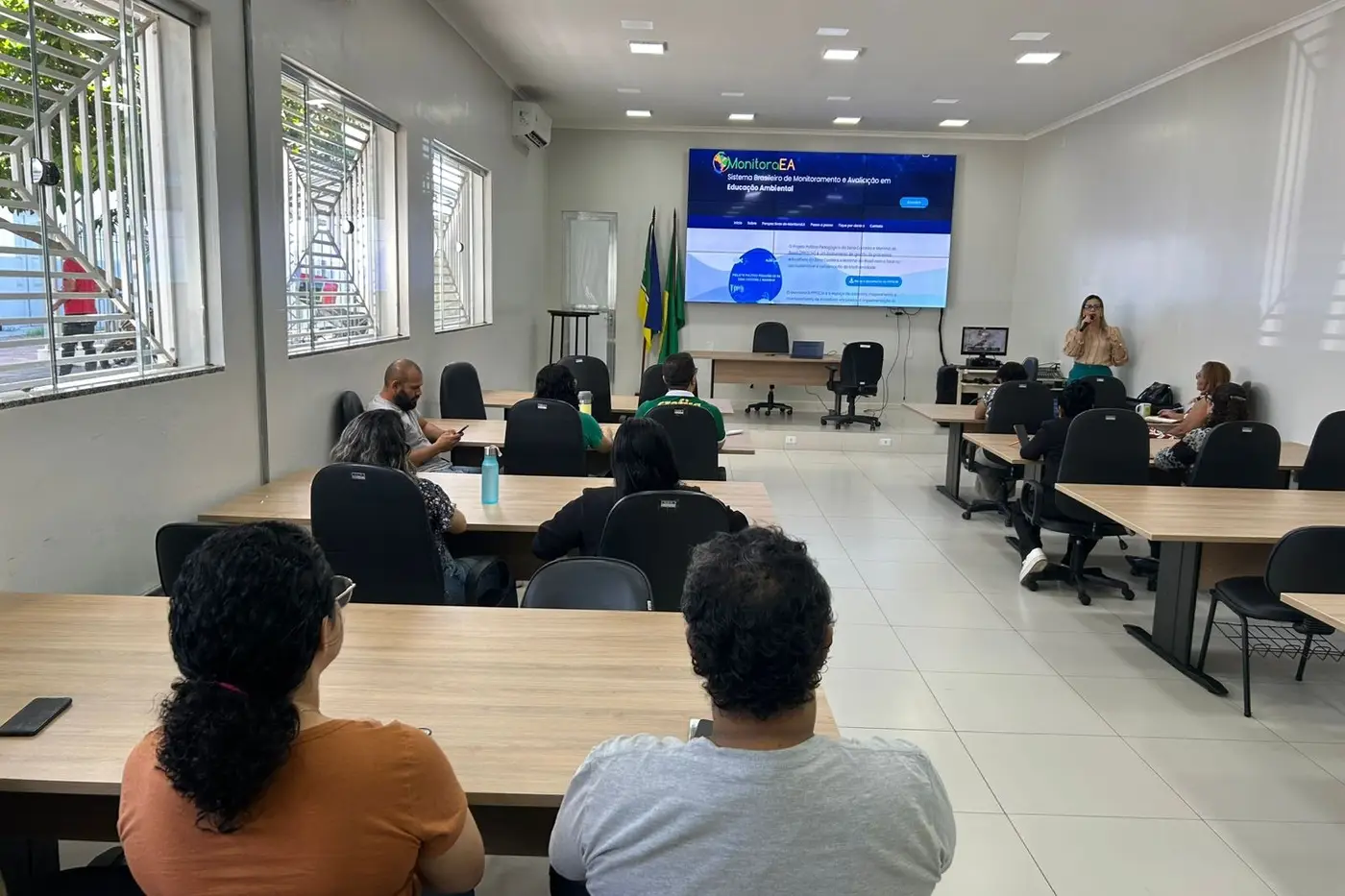Técnicos da Sema e membros da CIEA durante capacitação sobre a Zona Costeira e Marinha do Amapá, voltada ao fortalecimento das políticas ambientais no estado