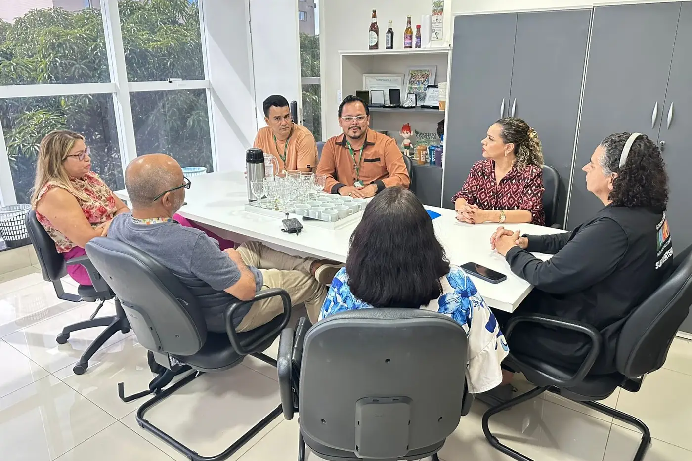 Membros do Comitê Gestor Interinstitucional da Ueap e SVS.