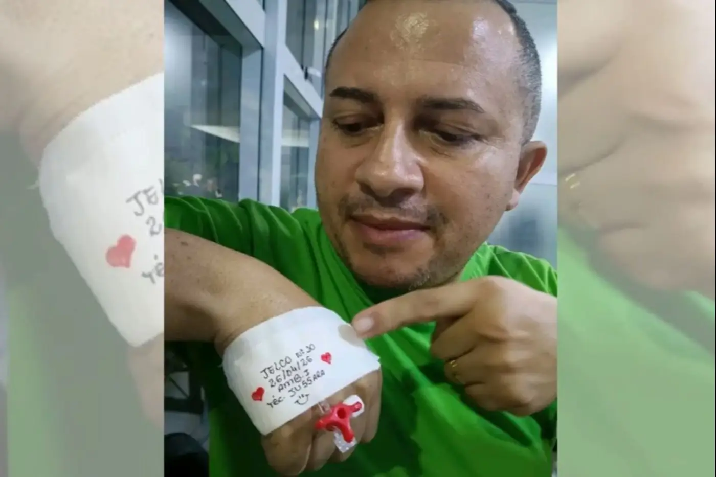 Paciente Marcinho Macapá utilizou seu perfil nas redes sociais para destacar tratamento humanizado da equipe do HE