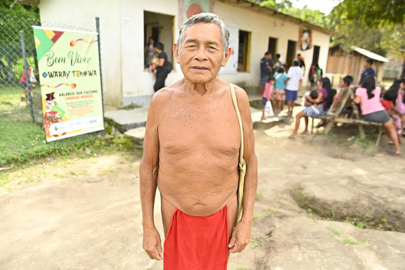Merekuku Apalai, de 70 anos, recebeu consulta oftalmológica sem precisar sair da aldeia