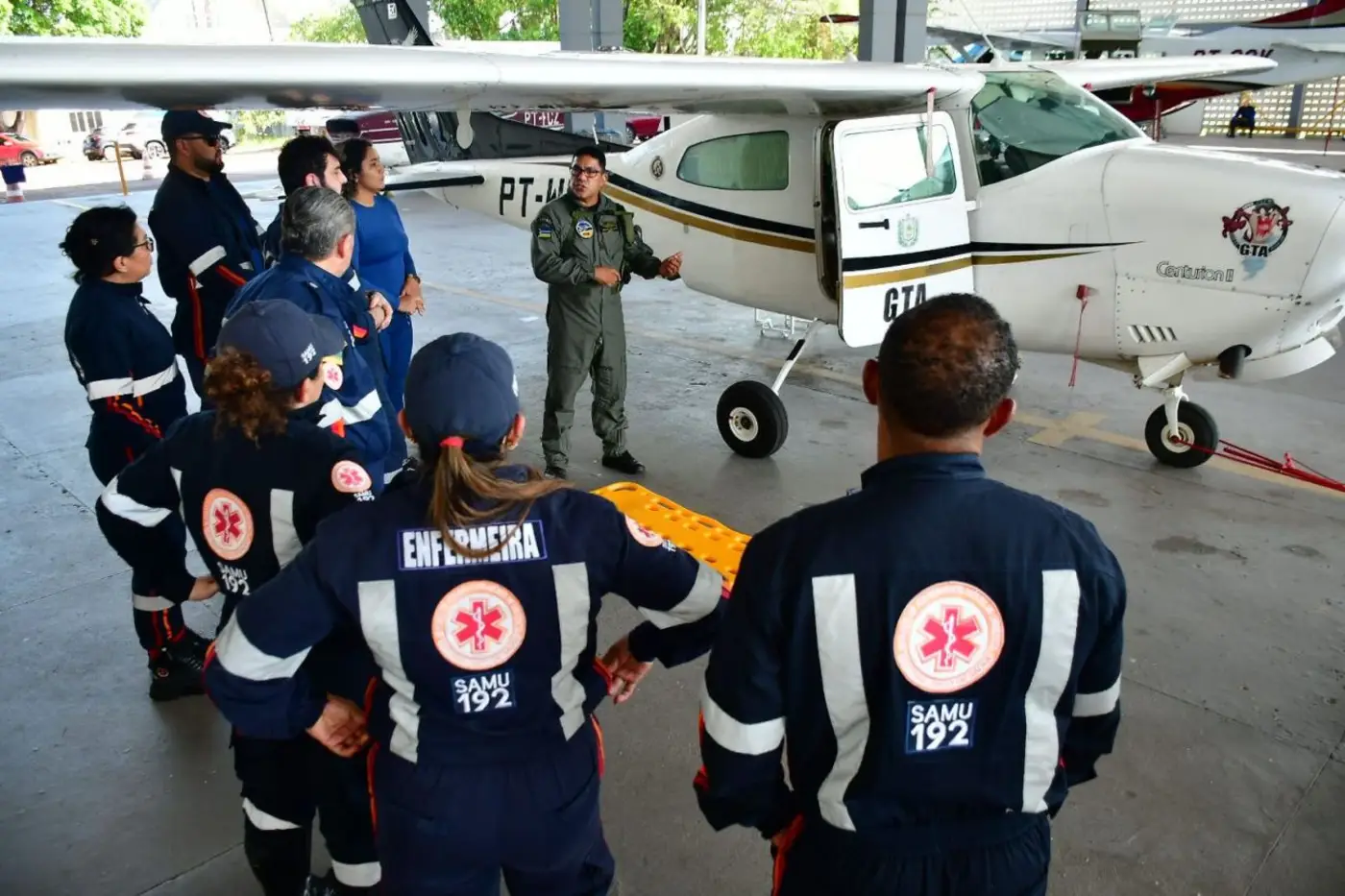 Serviço aeromédico do Samu conta com dois aviões e um helicóptero, que atuam em parceria com o GTA