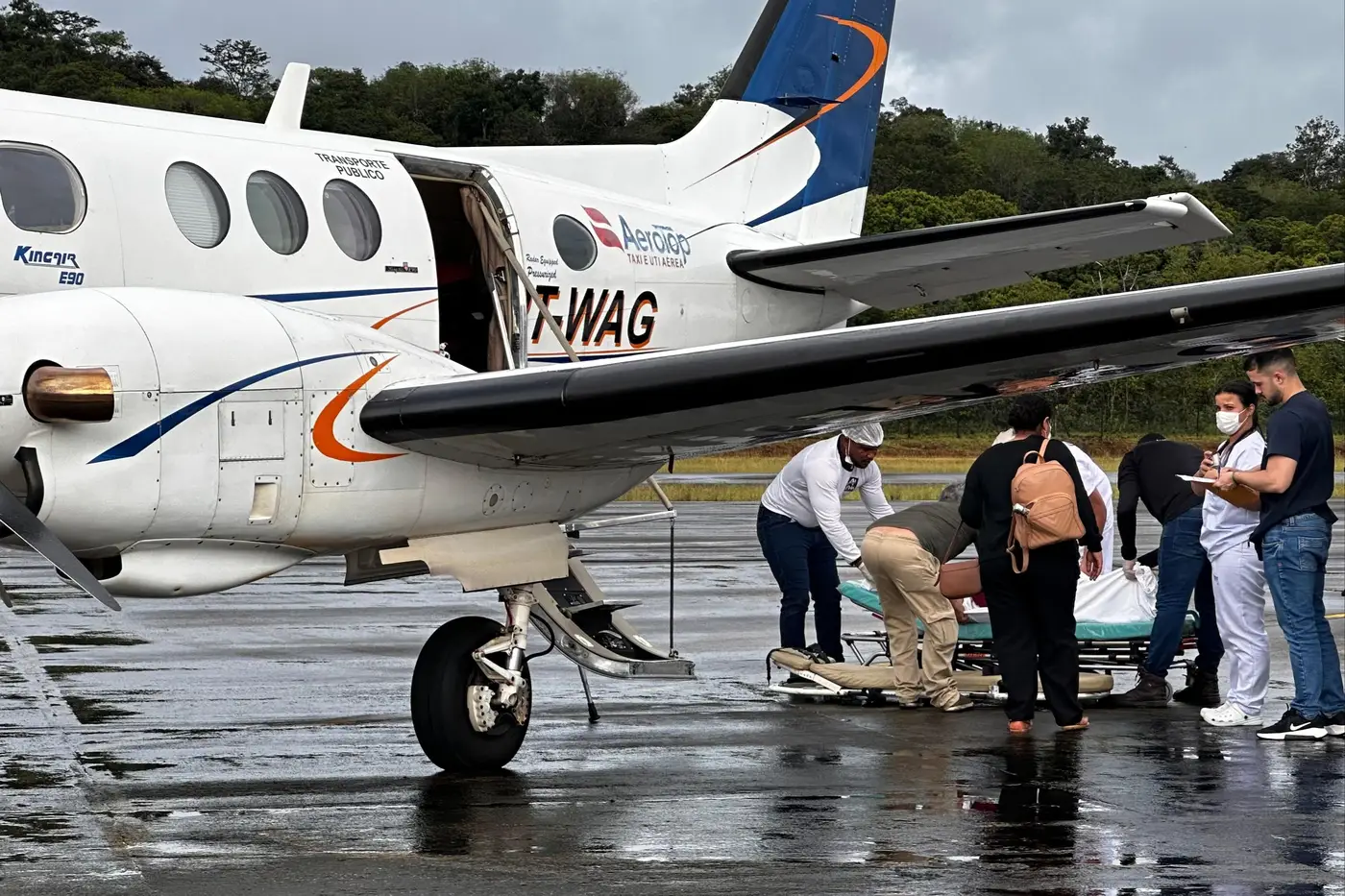 Transferência aeromédica de três pacientes do município de Oiapoque para Macapá