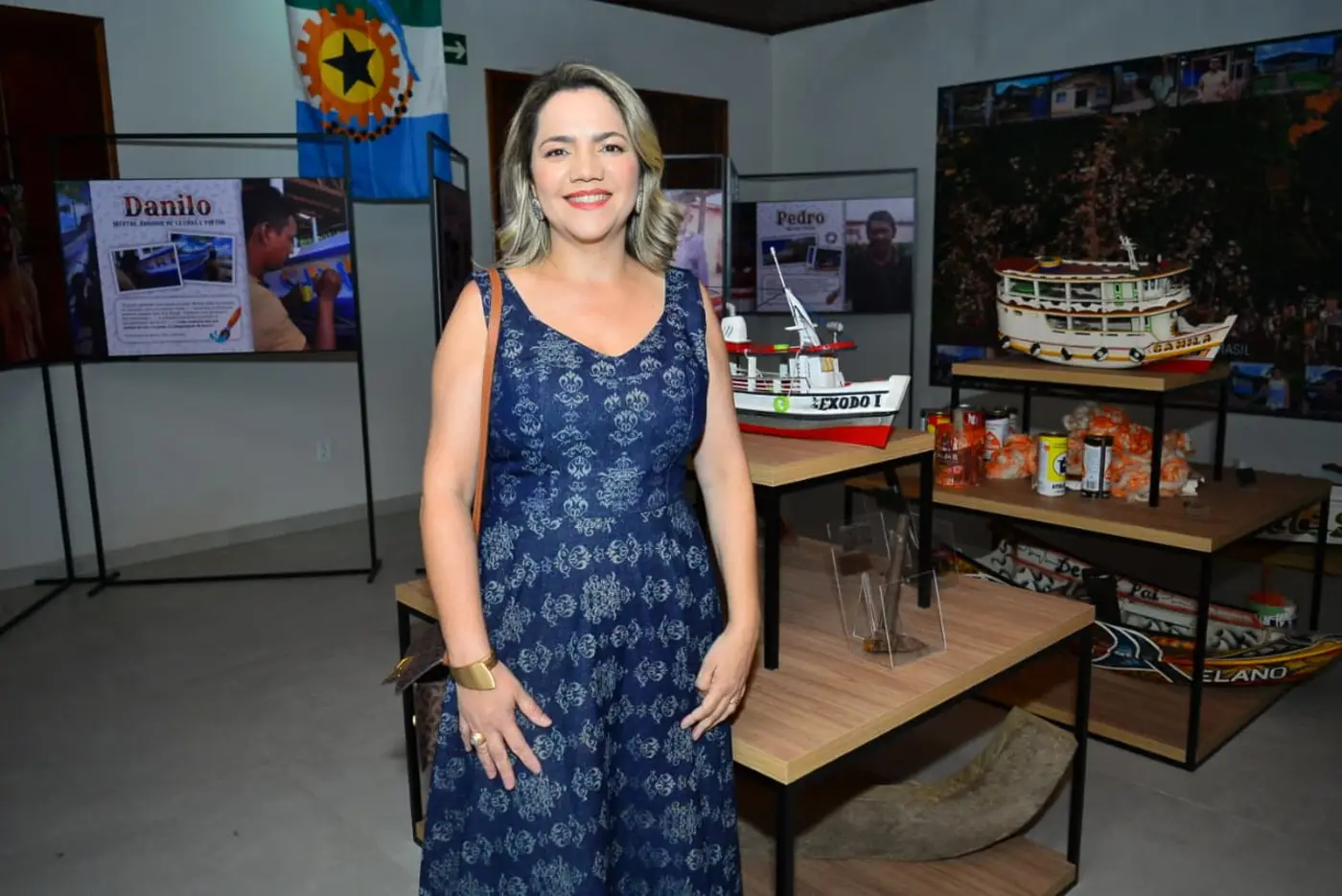 A professora e pesquisadora da Unifap, Elke Rocha, coordenadora do Projeto de Salvaguarda da Memória, durante a entrega do espaço