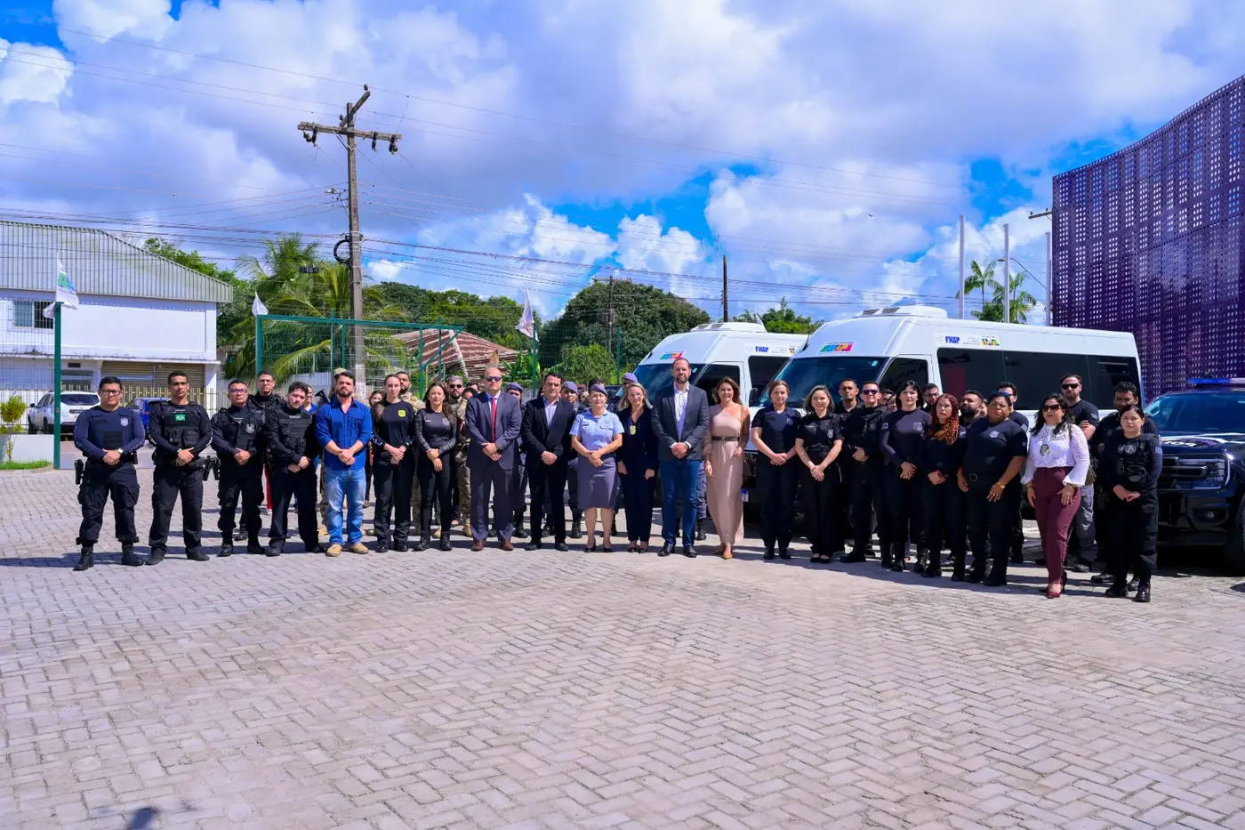 O evento contou com coletiva de imprensa e reuniu representantes do Ministério Público do Estado do Amapá, Casa da Mulher Brasileira, além das forças de segurança estaduais
