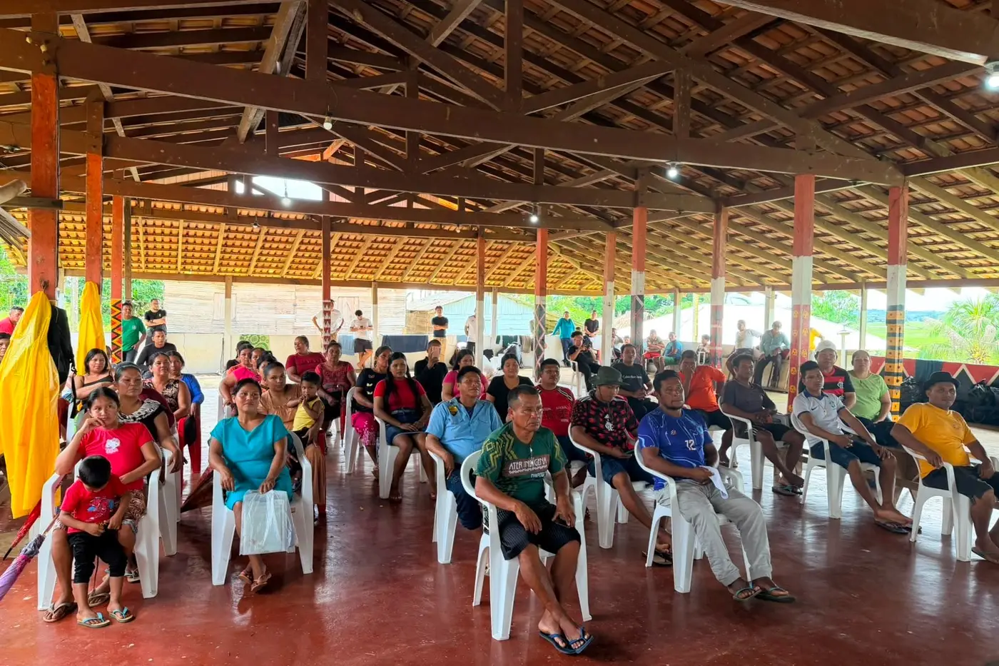 Encontro com lideranças e moradores da Aldeia Kumenê, no município de Oiapoque