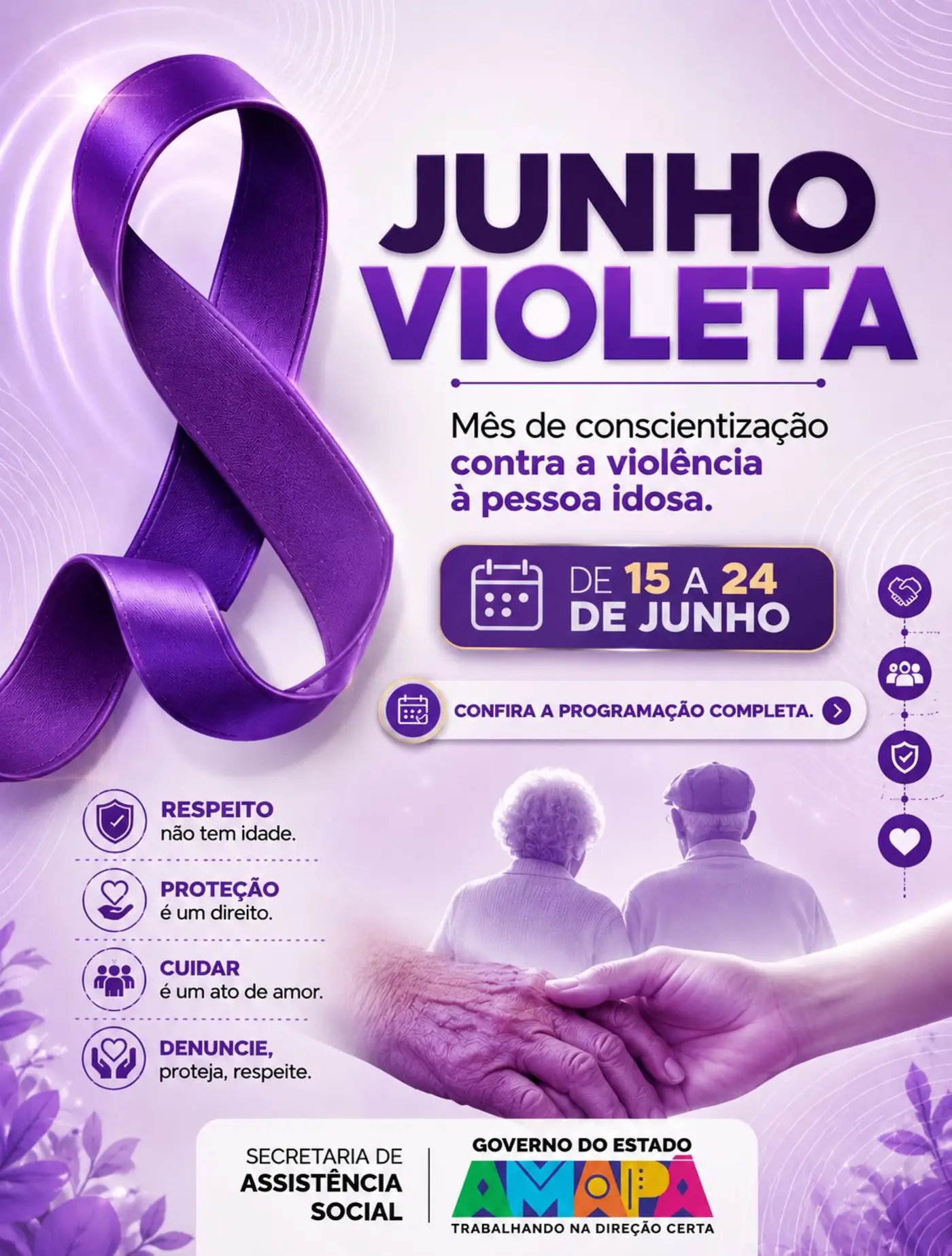 Arte oficial do Junho Violeta