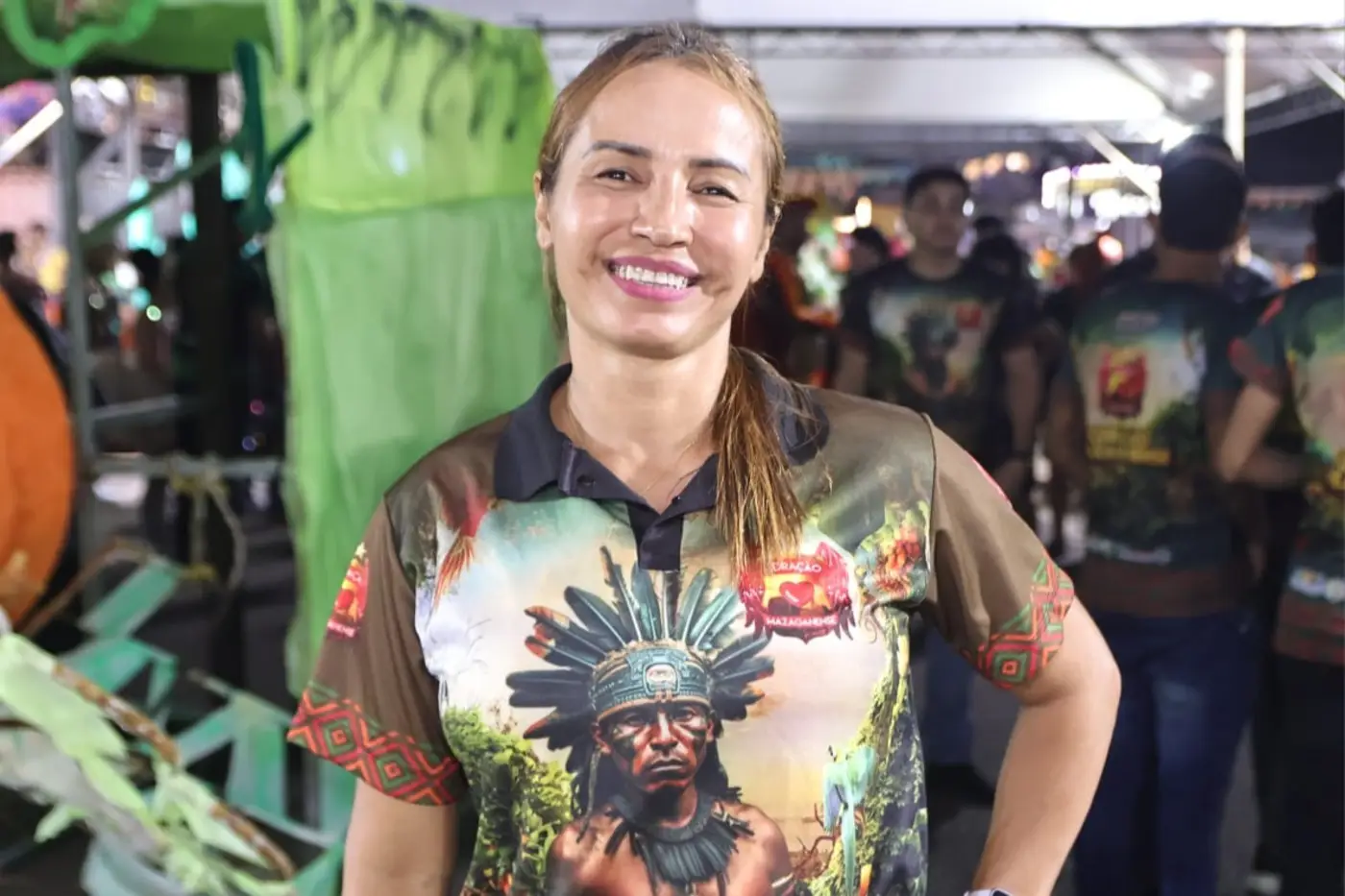Odiane Castro, presidente da quadrilha Coração Mazaganense