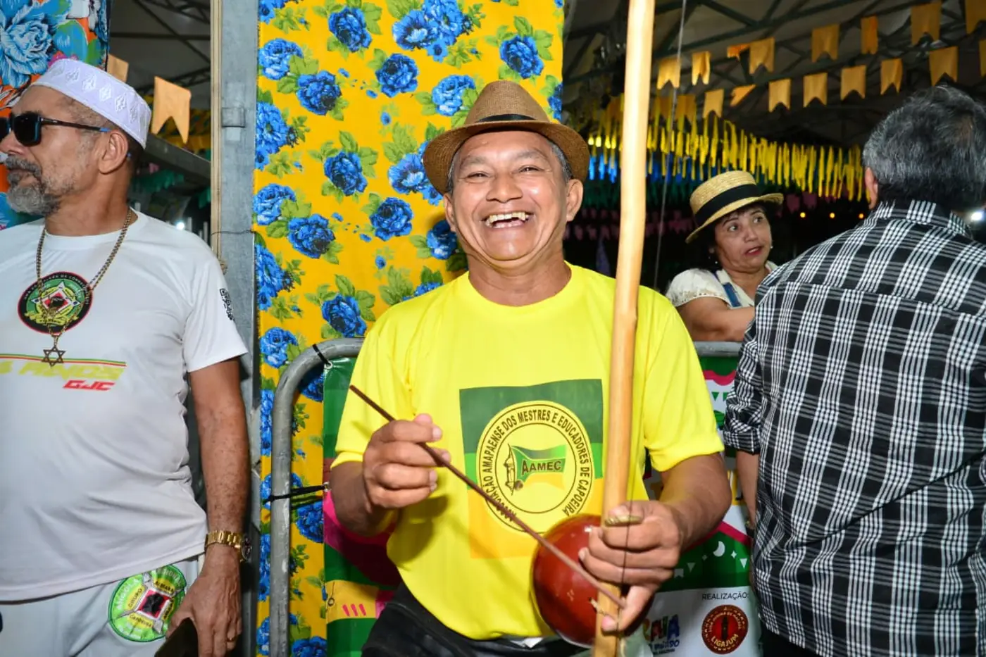 Mestre Tigre participou da celebração do Dia Estadual do Capoeirista durante a sanção dos novos marcos da cultura no Amapá