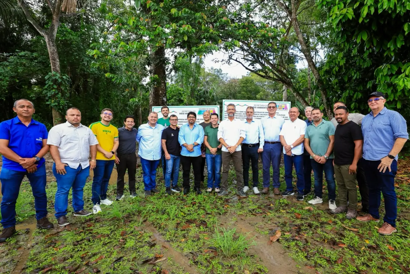 Visita técnica reúne Governo do Estado, empresários e representantes da Cimento Forte no local do empreendimento